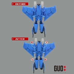 For SS86 Thundercracker 3D Print Filler Upgrade Kit Filling Parts GO Better