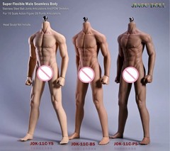 JIAOU DOLL 1/6 Male Rubber Seamless Body Lan Body Muscular 12″ Action Figure