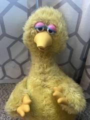 RARE Big Bird TYCO Story Magic Talking Plush 20″ Sesame Street + Tapes & Books