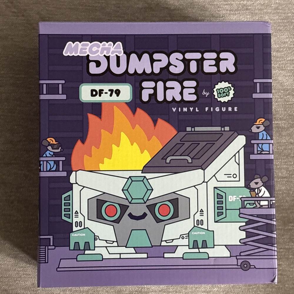 100% Soft Mecha Dumpster Fire Vinyl Figure DF-79 Edition
