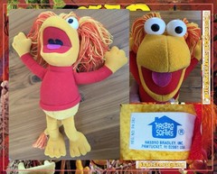 VTG 1985 Fraggle Rock Red 14in Plush Toy Doll Jim Henson Hasbro Softies