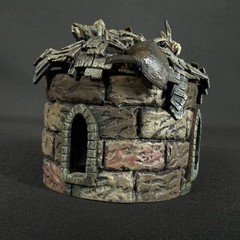 Todd McFarlane Production Toys Ruined Stone Hut Tabletop Fantasy Terrain 2005