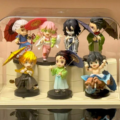 Demon Slayer Plum Rain Series Blind Box Figure Kimetsu no Yaiba Anime PVC Set