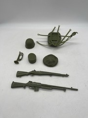 Vintage 1965 Marx Stony Stonewall Smith Battling Soldier Accessories!