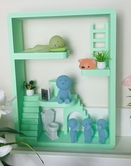 Loft Apartment Display For Smiski, Sonny Angel | Shelf, Desk | 6 Colors Options