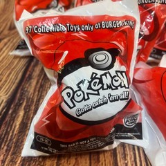 Vintage 1999 Burger King Pokemon Pokeball Toys Set of 6 New Sealed 1 Open Rare