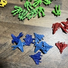 Lot Of 100+ Pcs Battle Space Robots Space Ships Mini Loose Figures Novelty