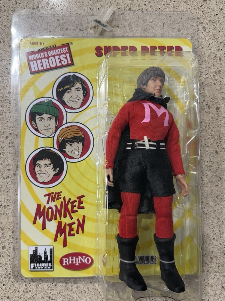Super Peter The Monkees Band Figures Toy Co 2015 Monkee Men NIP 8” New