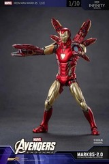 Marvel Avengers Endgame Iron Man Mark 85 MK85 Ironman LED Light Figure Model Toy