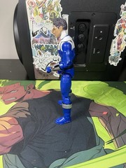 Hasbro Power Rangers Blue Ranger Action Figure Blue White Silver Plastic