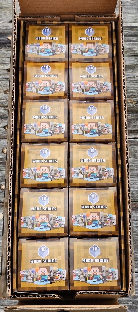 24 Blind Boxes Mojang Mattel Minecraft Wood Series Minifigures – 24 Minifigures