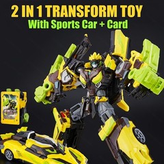Metal Cardbot W Season 3 TACHY Cheetah Transformer Robot Action Figure Car Toy