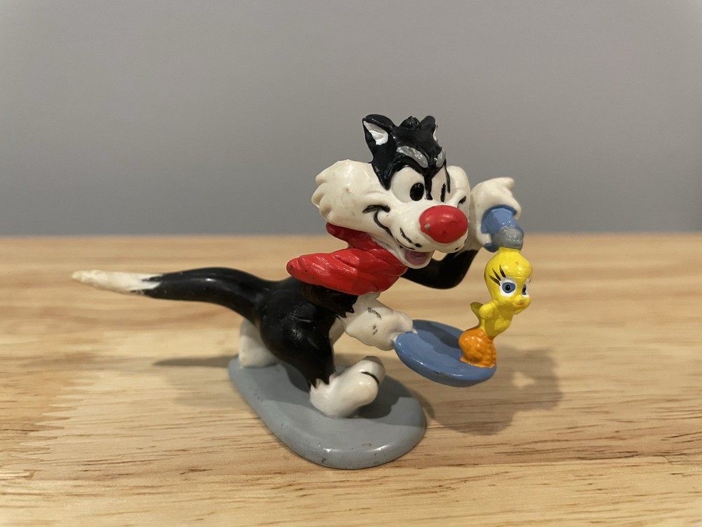 VTG 1990 Applause Looney Tunes Warner Bros Sylvester and Tweety Bird PVC Figure
