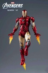 ZD-MK6: ZD Toys Marvel Iron Man Mark 6 Mark VI 7inch action figure, US Seller