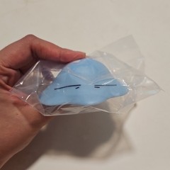 Bandai Let’s PUNI PUNY Rimuru Slime Squishy Figure Blue 5 cm (Melting)