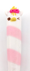 Num Noms Snackables Dippers Series 1 D-004 Mallow Twirl Pink And White Winking