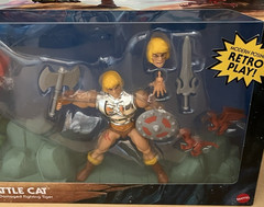 Masters of the Universe Retro Play HE MAN Armor Figure Lot Mattel BATTLE CAT NEW
