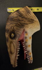 Jurassic World Dinosaur Hand Puppet Lot of 2 Official Universal Rubber T-Rex Rap