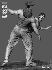 The Way of the Dragon | 3D Printed Wicked Diorama | Unpainted Fan Made 1/8 Scale