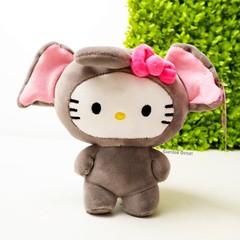 Sanrio Hello Kitty Disguised in Elephant Costume 6″ Stuffed Plush New w/tag Gift