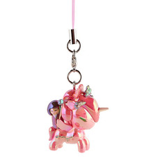 Tokidoki Unicorno Frenzies Shimmer Cherry Blossom Momoko Keychain Bag Charm New