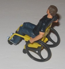Avatar Jake Sully Wheel Chair Figure & RDA Base: 2009 Mattel James Cameron Movie