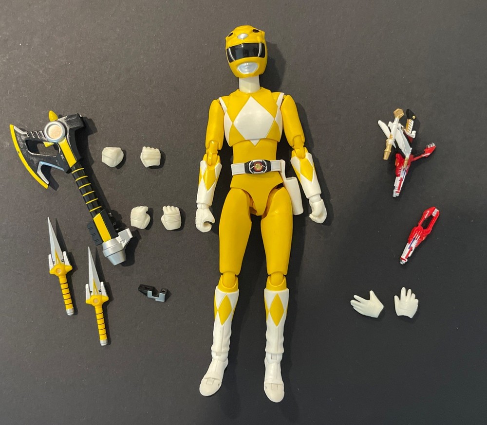S. H. Figuarts YELLOW RANGER Mighty Morphin Power Rangers Zyuranger Tiger MMPR