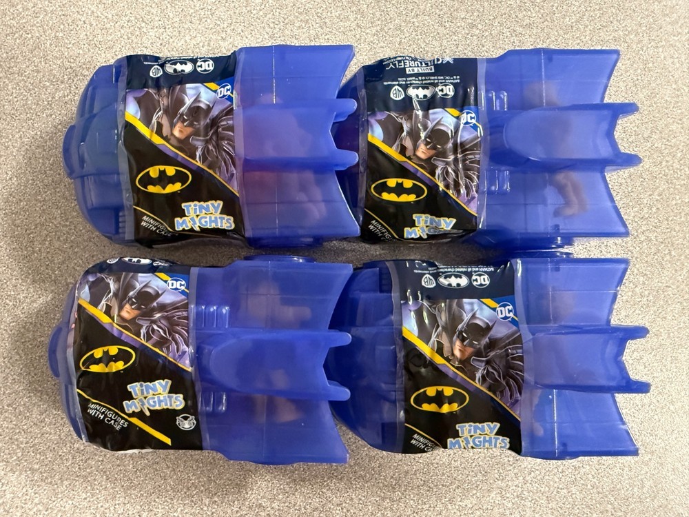 Culture Fly Tiny Mights Batman Mini Figure Mystery Batmobile Blind Box Lot x4
