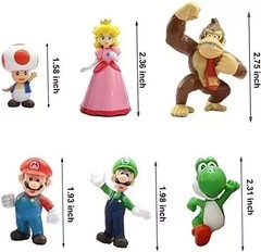 6 pcs Super Mario Brothers Action Figures Toys, Super Mary Mini Action Figures