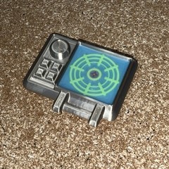 Custom Glow-in-the-Dark targeting computer for Origins Collector Vehicle