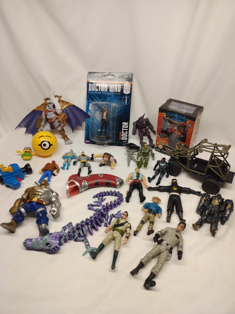 22pc Assorted Toy Lot – Batman Spiderman Final Faction Doctor Who Mcdonalds