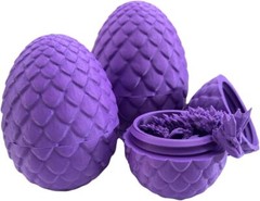 3D Printed Articulated Dragon w/Crystal Dragon Eggs Full Articulated Fidget Toy