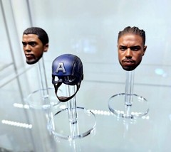 (3) Pack – 1/6th Scale Head Sculpt Stands – Round – Free US Shipping