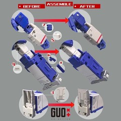 IN STOCK GO Better Filler Shoulder Cannon Upgrade Kit For SS86 Soundwave
