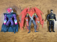 24 Pc. SUPERHERO (MARVEL & DC) Mixed Toy Lot, Plastic-Metal-Diecast, Preowned