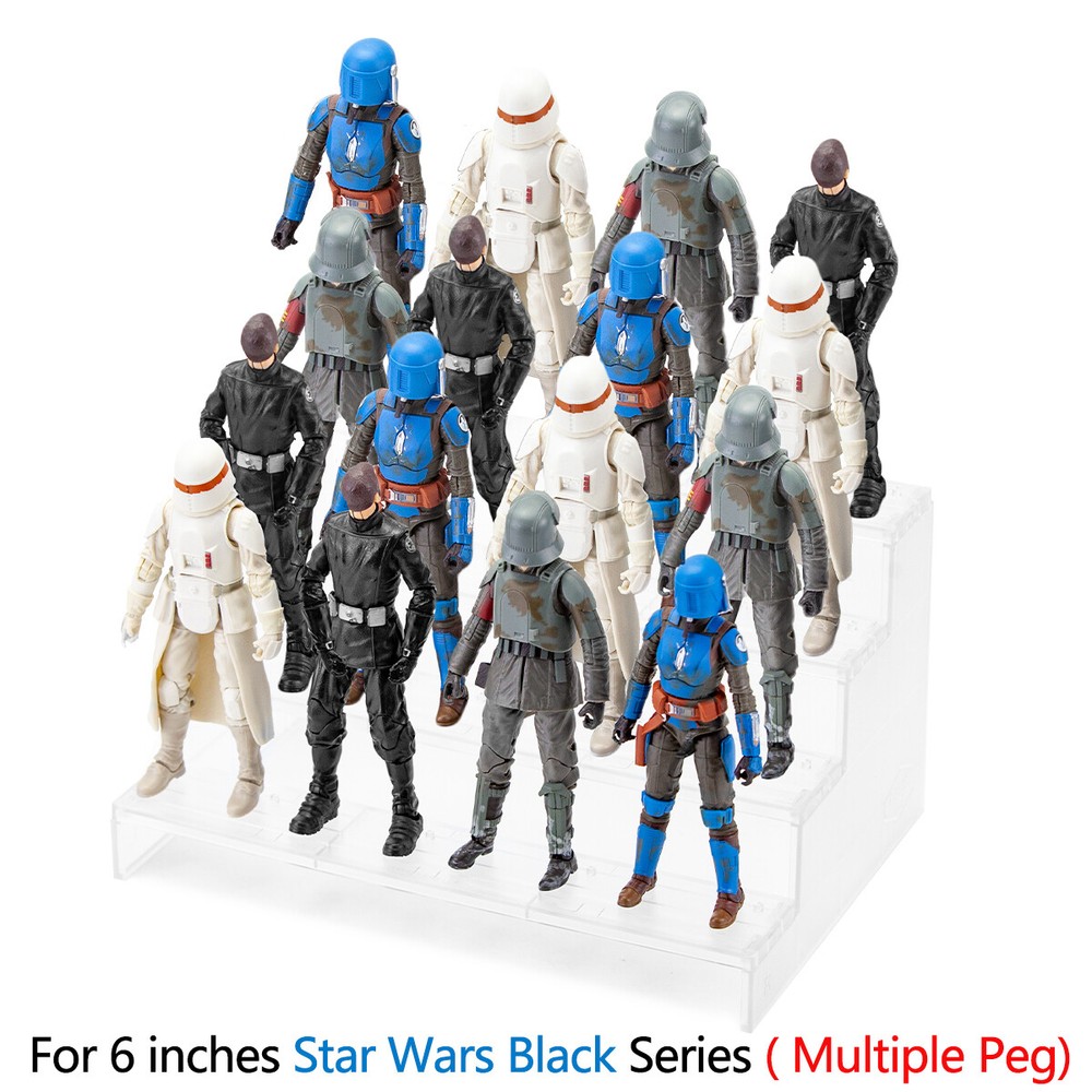 NEW Display Stands BASE Fits 6” STAR WARS BLACK SERIES Figure GIFTS TOYS CLEAR