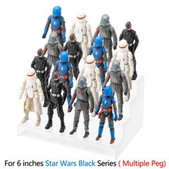 NEW Display Stands BASE Fits 6” STAR WARS BLACK SERIES Figure GIFTS TOYS CLEAR