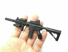 1/6 HK416 M416 Weapon For 12″ Action Figure Assault Rifle PUBG Guns Model