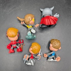 Ninja Kidz Loose Mystery Mini Action Figure Lot Of 5