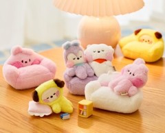 LINE FRIENDS BT21 mini minini Plush CHILL BREAK Polyester TATA etc. JAPAN NEW