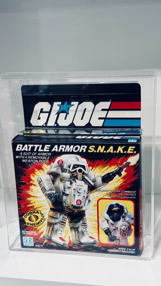 1983 Vintage GI Joe ARAH S.N.A.K.E. Battle Armor White CAS 80+ Engineering Pilot
