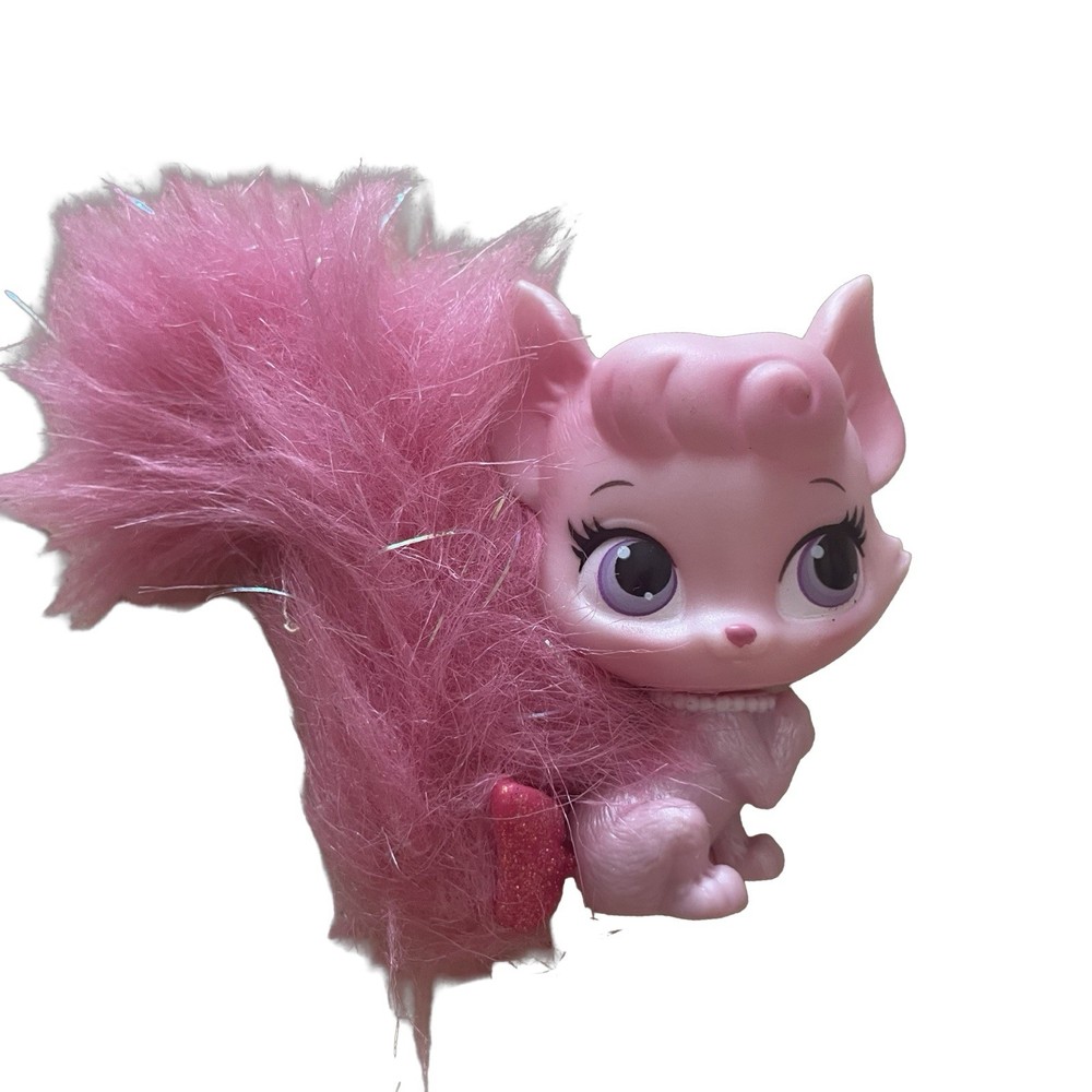 Disney Princess Aurora Palace Pets Glitzy Glitter Kitty Beauty Pink Figure 3”