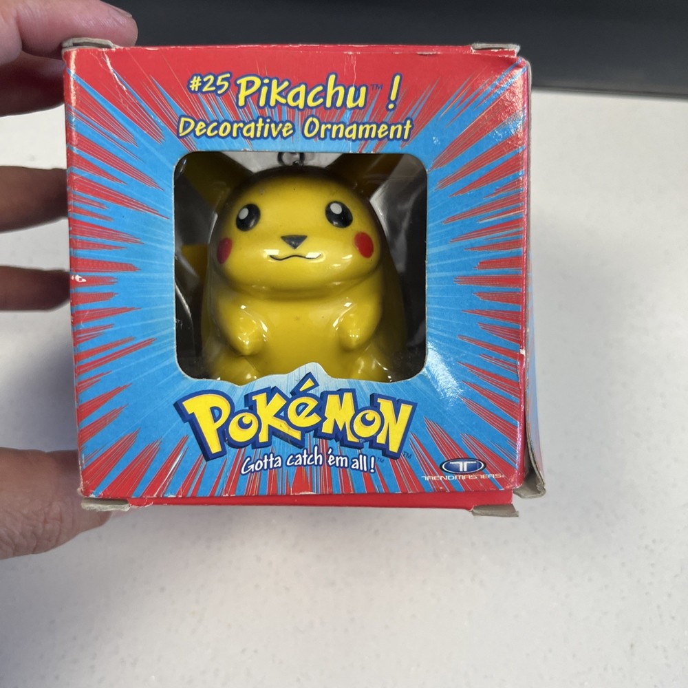 #25 Pikachu 1999 Vintage Ornament Official Nintendo