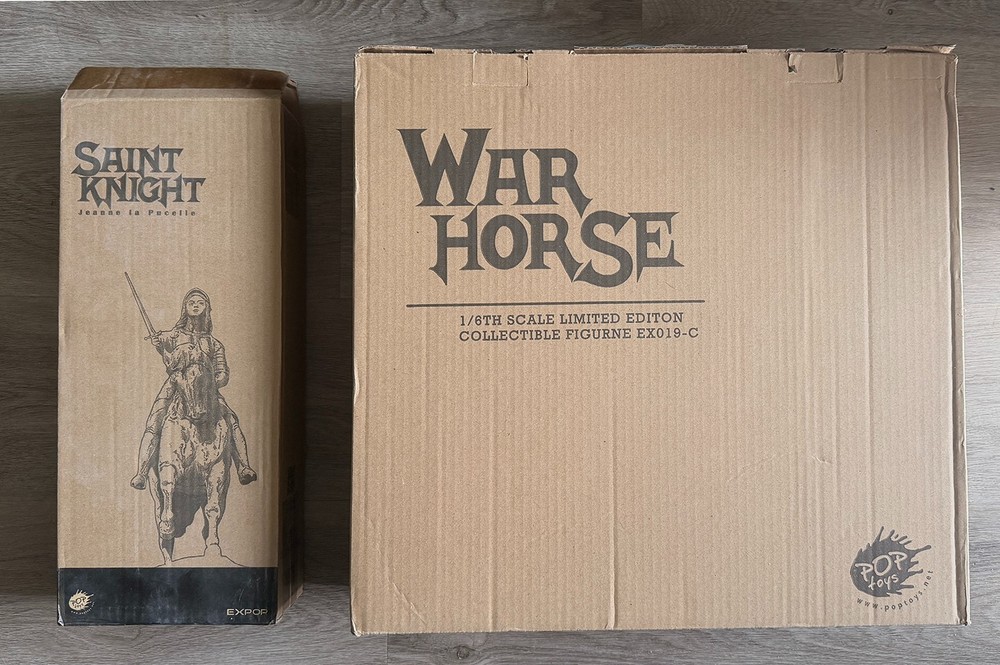 POPToys 1/6 St Knight Figure Charge Vers – EX019A w/ Horse EX019-C Joan of Arc