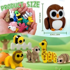 50pcs 3D Printed Articulated & Static Mini Animal Figures – Flexible & Decorativ