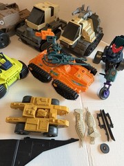 Lot of 10 Vintage 80s/90s GI Joe Vehicles & Parts Incomplete As Is