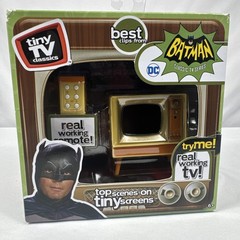 Batman Tiny TV Classics Real Working TV And Remote Top Scenes Classic Batman