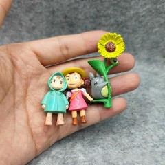 9PCS My Neighbor Totoro Studio Ghibli Cat Mini Figures Playset Kids Toy Decor