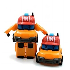6pcs Academy Robocar Toys Poli Roy Amber Robot Mark Bucky Transformer Kids Gifts