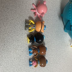 2010 Mattel Octonauts GUP A Mission Submarine + 5 Figs Peso Inkling Kwazii Dashi